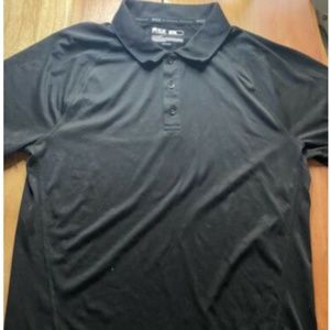 MSX Michael Strahan Black Breathable Golf Polo